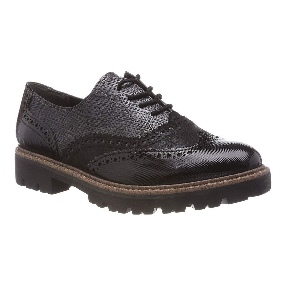 Cipők Női Oxford cipők Marco Tozzi 23718 Fekete 