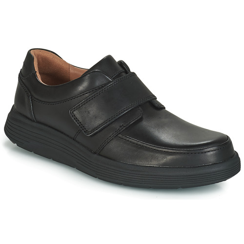 Cipők Férfi Oxford cipők Clarks UN ABODE STRAP Fekete 