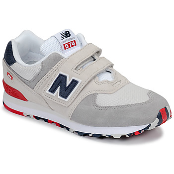 Cipők Fiú Rövid szárú edzőcipők New Balance YV574 Fehér
