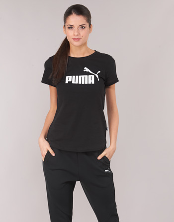 Ruhák Női Rövid ujjú pólók Puma PERMA ESS TEE Fekete 