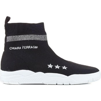 Cipők Női Magas szárú edzőcipők Chiara Ferragni CF1948 BLACK Fekete 