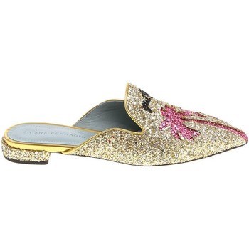 Cipők Női Papucsok Chiara Ferragni CF1842 GLITTER ORO Arany
