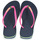 Cipők Női Lábujjközös papucsok Havaianas SLIM BRASIL LOGO Sötétkék / Rózsaszín