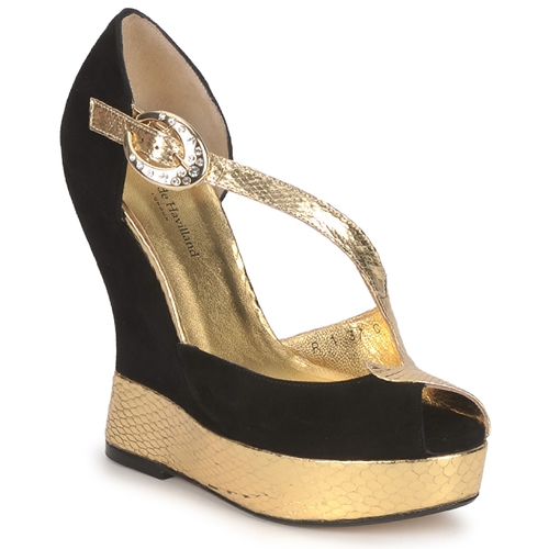 Cipők Női Szandálok / Saruk Terry de Havilland PENNY Fekete-arany