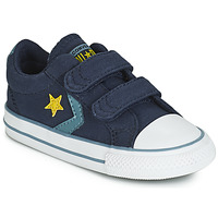 Cipők Fiú Rövid szárú edzőcipők Converse STAR PLAYER 2V CANVAS OX Kék