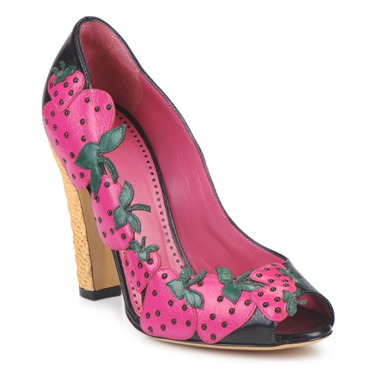 Cipők Női Félcipők Moschino Cheap & CHIC ALBIZIA Rózsaszín-fekete-zöld