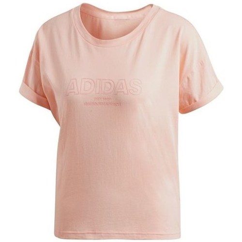 Ruhák Női Rövid ujjú pólók adidas Originals Ess Allcap Tee Rózsaszín