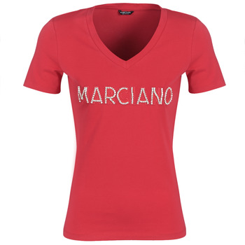 Ruhák Női Rövid ujjú pólók Marciano LOGO PATCH CRYSTAL Piros