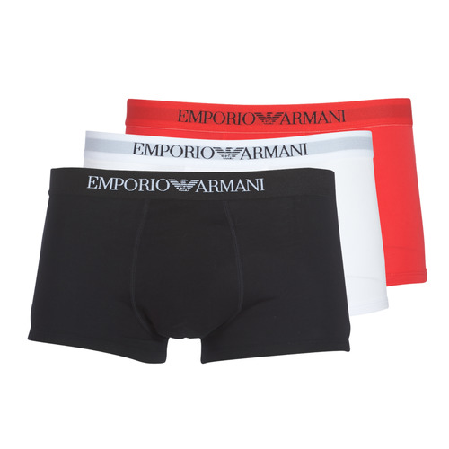 Fehérnemű Férfi Boxerek Emporio Armani CC722-PACK DE 3 Fehér / Piros / Fekete 