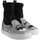 Cipők Női Magas szárú edzőcipők Chiara Ferragni CF 2094 SILVER-BLACK Ezüst