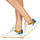 Cipők Női Rövid szárú edzőcipők Bronx OLD COSMO Fehér / Okker-cserszínű / Kék