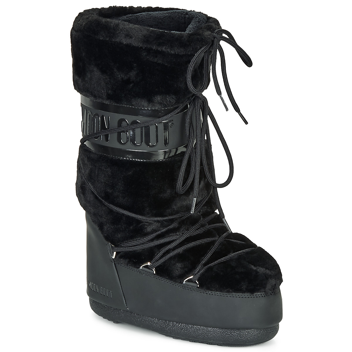 Cipők Női Hótaposók Moon Boot MOON BOOT CLASSIC FAUX FUR Fekete 