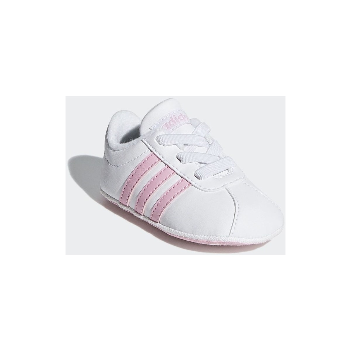 Cipők Gyerek Rövid szárú edzőcipők adidas Originals VL Court 20 Crib Fehér