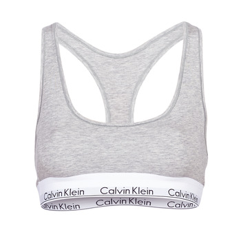 Fehérnemű Női Sport melltartók Calvin Klein Jeans MODERN COTTON UNLINED BRALETTE Szürke