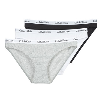 Fehérnemű Női Bugyik Calvin Klein Jeans CAROUSEL BIKINI X 3 Fekete  / Fehér / Szürke / Tarka