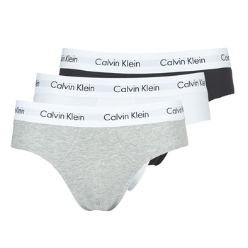 Fehérnemű Férfi Boxerek Calvin Klein Jeans COTTON STRECH HIP BREIF X 3 Fekete  / Fehér / Szürke / Tarka