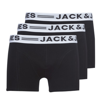 Fehérnemű Férfi Boxerek Jack & Jones SENSE X 3 Fekete 