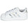 Cipők Lány Rövid szárú edzőcipők adidas Originals SUPERSTAR EL I Fehér / Ezüst