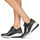 Cipők Női Rövid szárú edzőcipők MICHAEL Michael Kors LIV TRAINER Fekete  / Barna