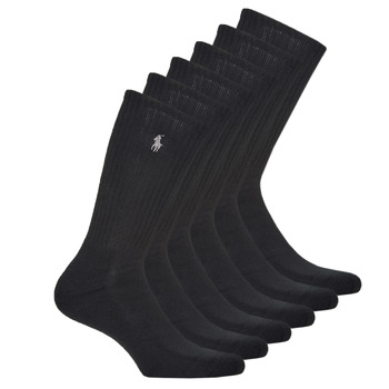 Fehérnemű Sport zoknik Polo Ralph Lauren ASX110CREW PP-SOCKS-6 PACK Fekete 
