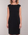 Ruhák Női Rövid ruhák Lauren Ralph Lauren BUTTON-TRIM CREPE DRESS Fekete 