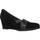 Cipők Női Oxford cipők & Bokacipők Stonefly EMILY II 1 GOAT SUEDE Fekete 