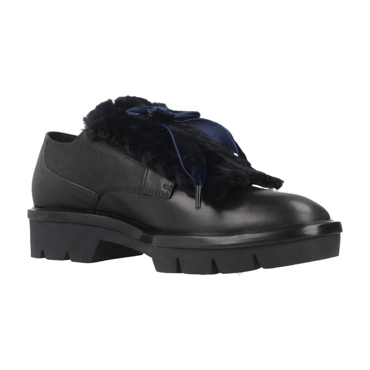 Cipők Női Oxford cipők & Bokacipők Geox D QUINLYNN PLUS Kék