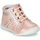 Cipők Lány Magas szárú edzőcipők GBB ACINTA Rózsaszín