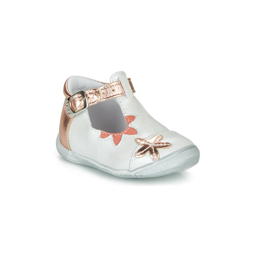 Cipők Lány Balerina cipők
 GBB ANAXI Fehér / Rózsaszín / Arany
