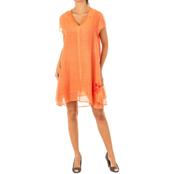 Ruhák Női Rövid ruhák La Martina HWD007-06057 Narancssárga