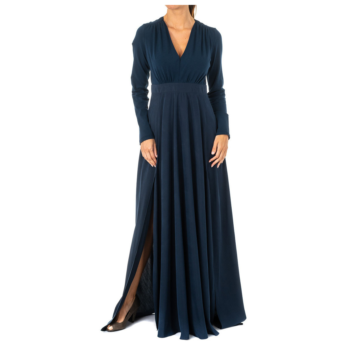 Ruhák Női Hosszú ruhák La Martina KWD005-07017 Kék