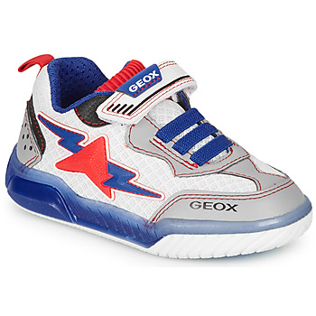 Cipők Fiú Rövid szárú edzőcipők Geox J INEK BOY Fehér / Kék / Piros
