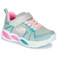 Cipők Lány Rövid szárú edzőcipők Skechers SHIMMER BEAMS Ezüst / Rózsaszín / Kék