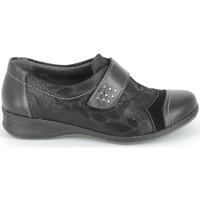 Cipők Női Oxford cipők & Bokacipők Boissy Derby 7510 Noir Texturé Fekete 