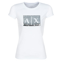 Ruhák Női Rövid ujjú pólók Armani Exchange HANEL Fehér