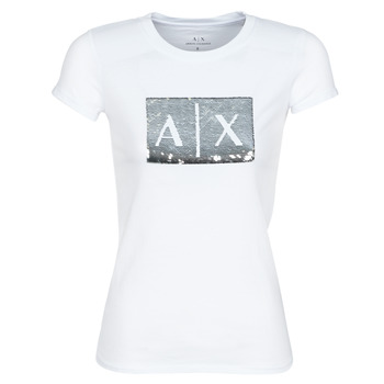 Ruhák Női Rövid ujjú pólók Armani Exchange HANEL Fehér
