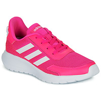 Cipők Lány Rövid szárú edzőcipők adidas Performance TENSAUR RUN K Rózsaszín / Fehér