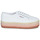 Cipők Női Rövid szárú edzőcipők Superga 2790-COTCOLOROPEW Fehér / Rózsaszín