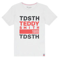 Ruhák Fiú Rövid ujjú pólók Teddy Smith DUSTIN Fehér