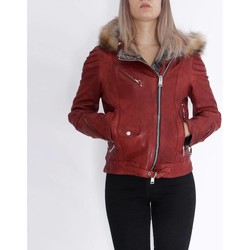 Ruhák Női Bőrkabátok / műbőr kabátok Delan V402 Piros