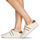 Cipők Női Rövid szárú edzőcipők MICHAEL Michael Kors IRVING STRIPE LACE UP Ekrü / Leopárd