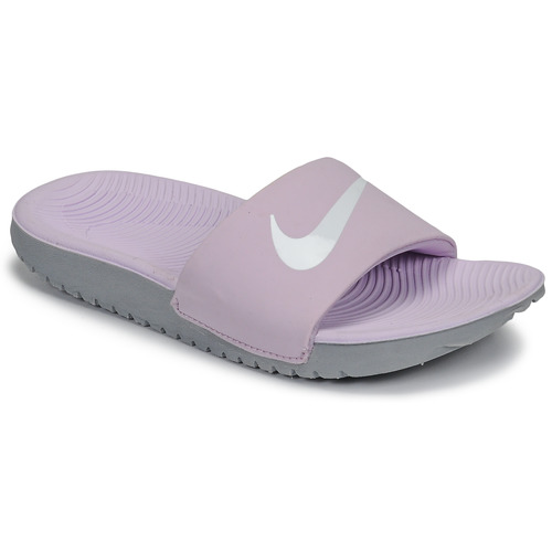Cipők Lány strandpapucsok Nike KAWA Rózsaszín / Fehér
