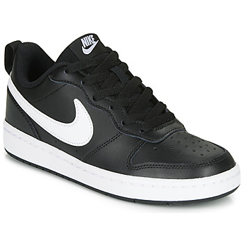 Cipők Gyerek Rövid szárú edzőcipők Nike COURT BOROUGH LOW 2 GS Fekete  / Fehér