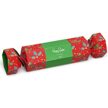 Happy socks Christmas cracker holly gift box Sokszínű