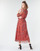 Ruhák Női Hosszú ruhák Vero Moda VMGLAMMY Piros