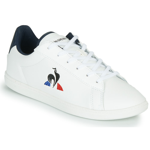 Cipők Gyerek Rövid szárú edzőcipők Le Coq Sportif COURTSET GS Fehér / Kék