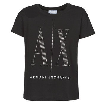Ruhák Női Rövid ujjú pólók Armani Exchange 8NYTDX Fekete 