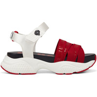 Cipők Női Divat edzőcipők Ed Hardy - Overlap sandal red/white Piros