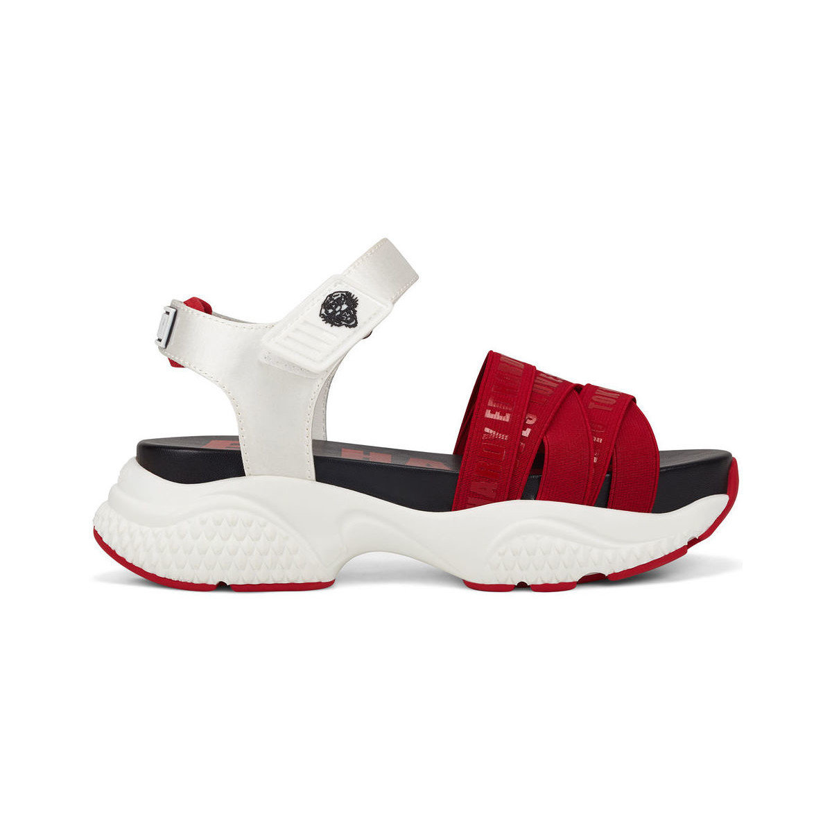 Cipők Női Szandálok / Saruk Ed Hardy Overlap sandal red/white Piros