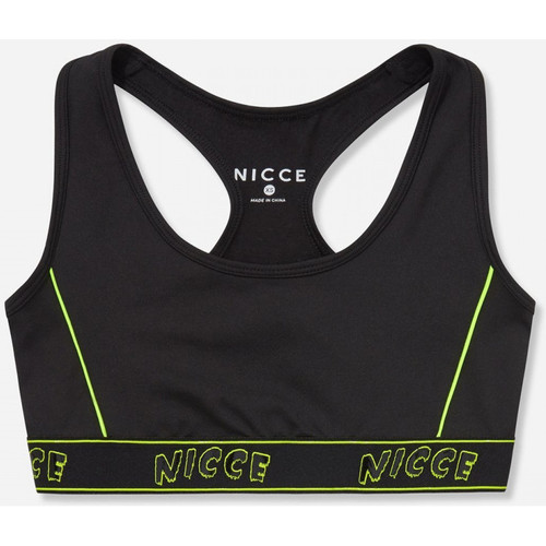 Ruhák Női Trikók / Ujjatlan pólók Nicce London Carbon racerback bra Fekete 